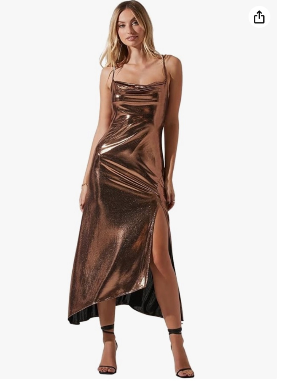 NWT Bronze ASTR the label Gaia Slip Dress Original Price $250 SZ: XL 10/12
